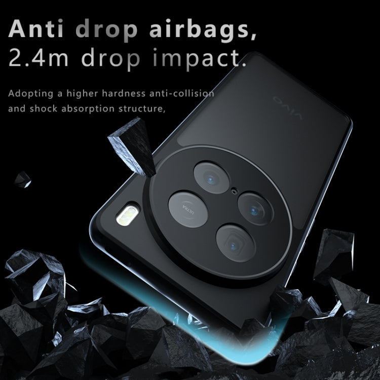 For vivo X100 Ultra Armor Precise Hole PC Hybrid TPU Phone Case - Transparent