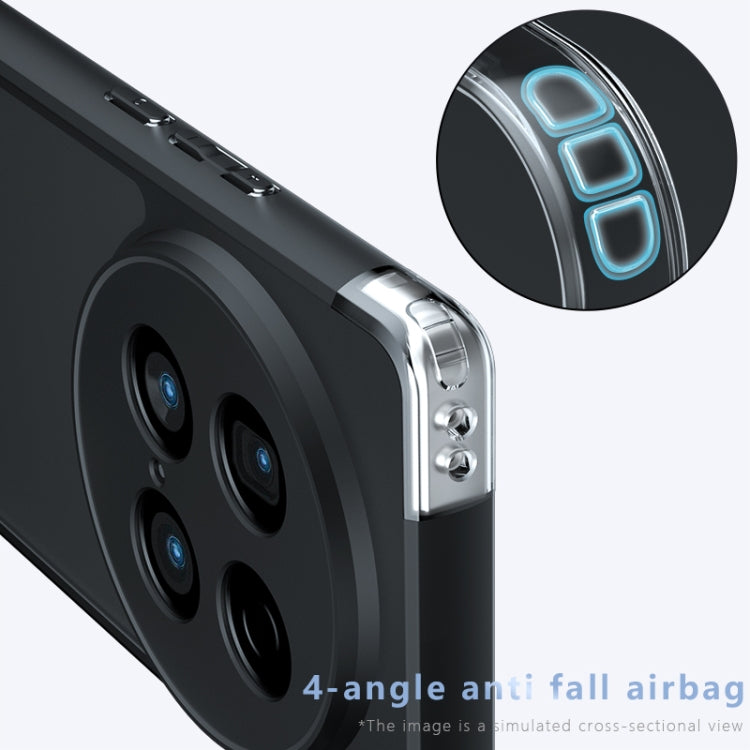 For vivo X100 Ultra Armor Precise Hole PC Hybrid TPU Phone Case - Transparent
