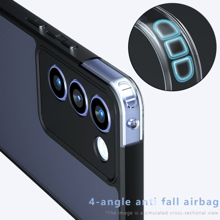 For vivo V30 Lite 4G Armor Precise Hole PC Hybrid TPU Phone Case - Transparent