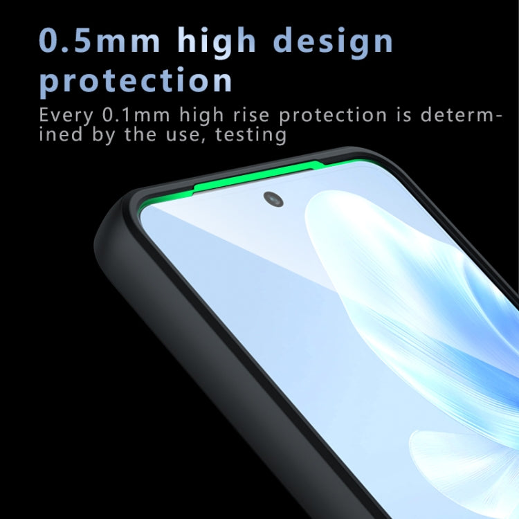 For vivo V30 Lite 4G Armor Precise Hole PC Hybrid TPU Phone Case - Transparent