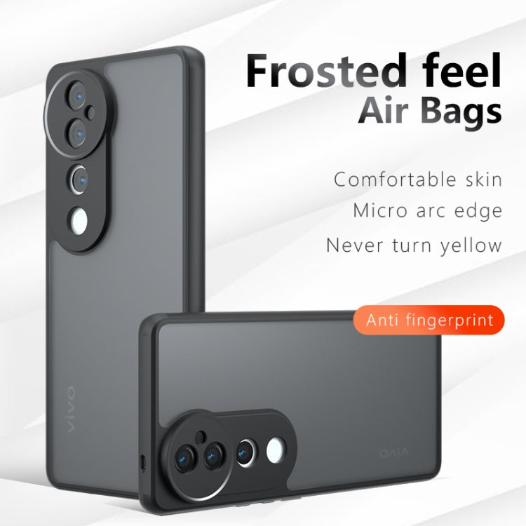 For vivo S19 Pro Armor Precise Hole PC Hybrid TPU Phone Case - Transparent