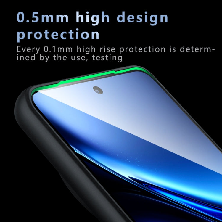 For vivo X200 Pro Armor Precise Hole PC Hybrid TPU Phone Case - Transparent