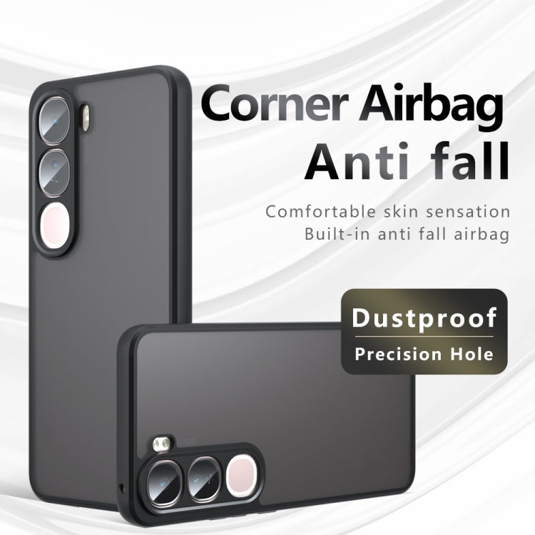 For vivo Y300 / V40 Lite IDN Armor Precise Hole PC Hybrid TPU Phone Case - Transparent