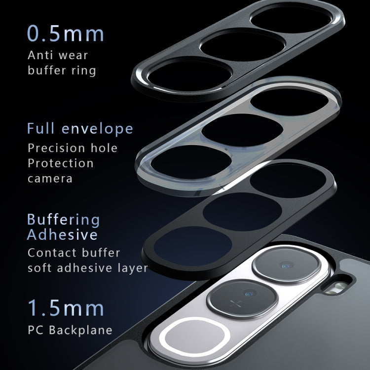 For vivo Y300 / V40 Lite IDN Armor Precise Hole PC Hybrid TPU Phone Case - Transparent