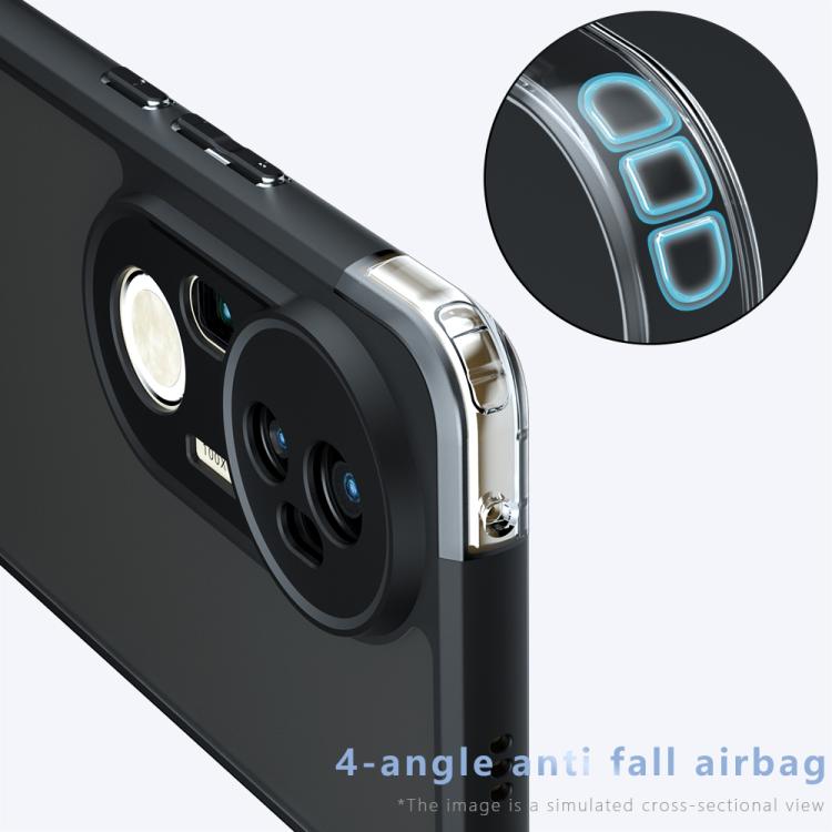 For vivo S20 Pro Armor Precise Hole PC Hybrid TPU Phone Case - Transparent