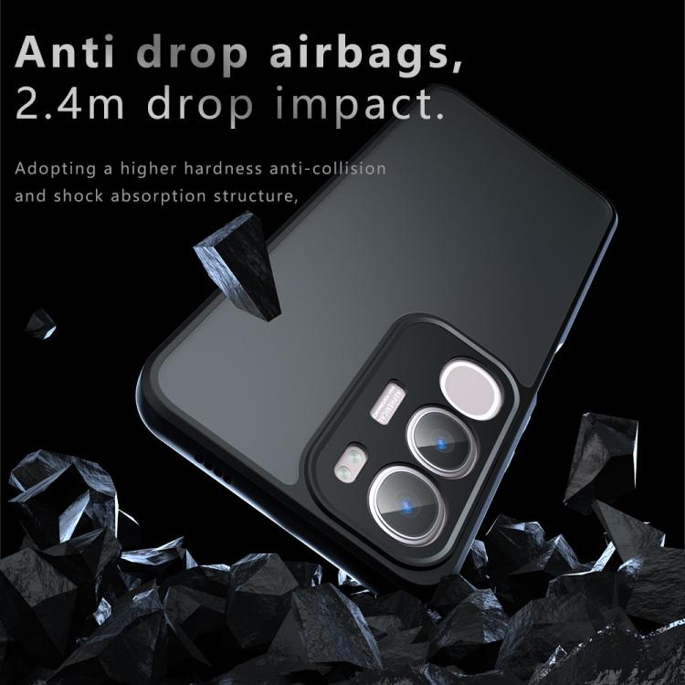 For vivo Y29 5G / Y19s 4G Armor Precise Hole PC Hybrid TPU Phone Case - Transparent