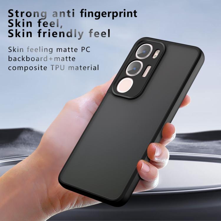 For vivo Y29 5G / Y19s 4G Armor Precise Hole PC Hybrid TPU Phone Case - Transparent