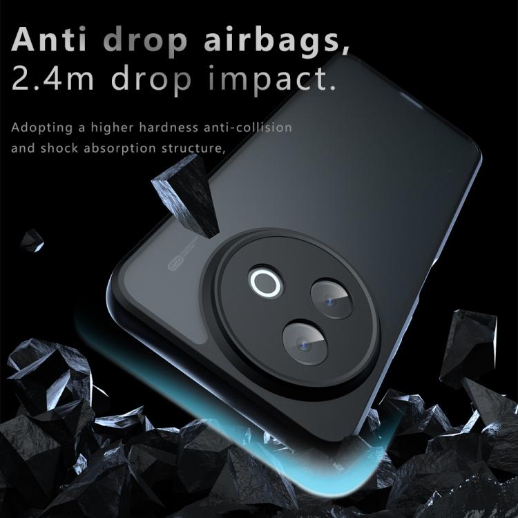For vivo Y39 5G Armor Precise Hole PC Hybrid TPU Phone Case - Transparent