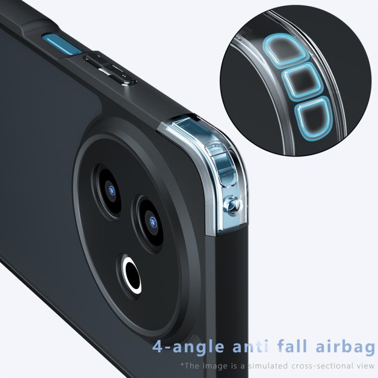 For vivo Y39 5G Armor Precise Hole PC Hybrid TPU Phone Case - Transparent