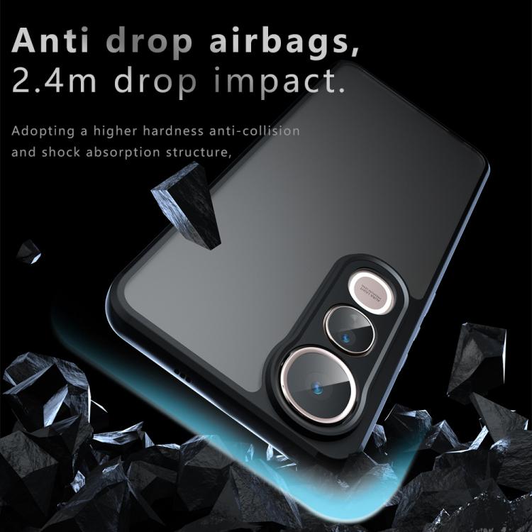 For vivo V50 Lite 5G / 4G Armor Precise Hole PC Hybrid TPU Phone Case - Transparent