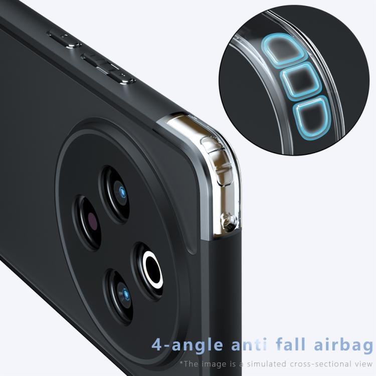 For vivo Y300 Pro Armor Precise Hole PC Hybrid TPU Phone Case - Transparent