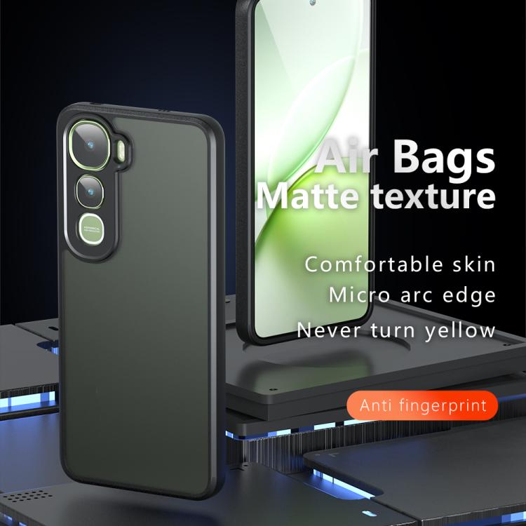 For vivo Y400 4G Armor Precise Hole PC Hybrid TPU Phone Case - Transparent