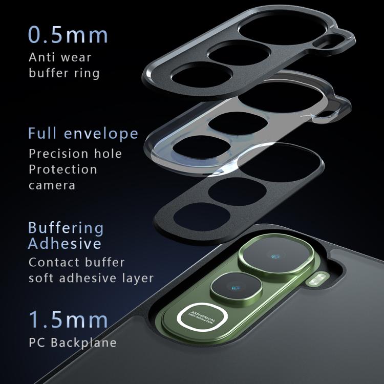 For vivo Y400 4G Armor Precise Hole PC Hybrid TPU Phone Case - Transparent