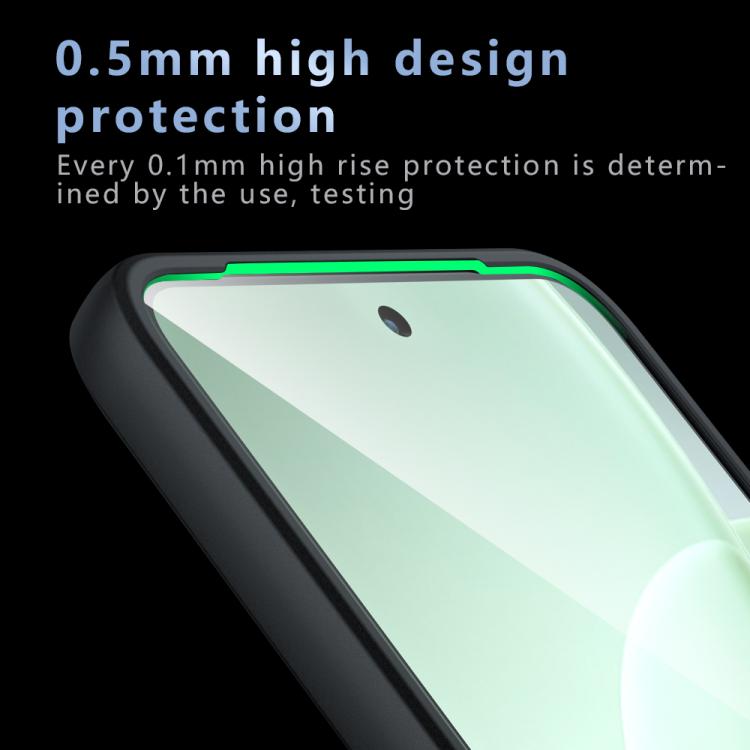 For vivo Y400 4G Armor Precise Hole PC Hybrid TPU Phone Case - Transparent