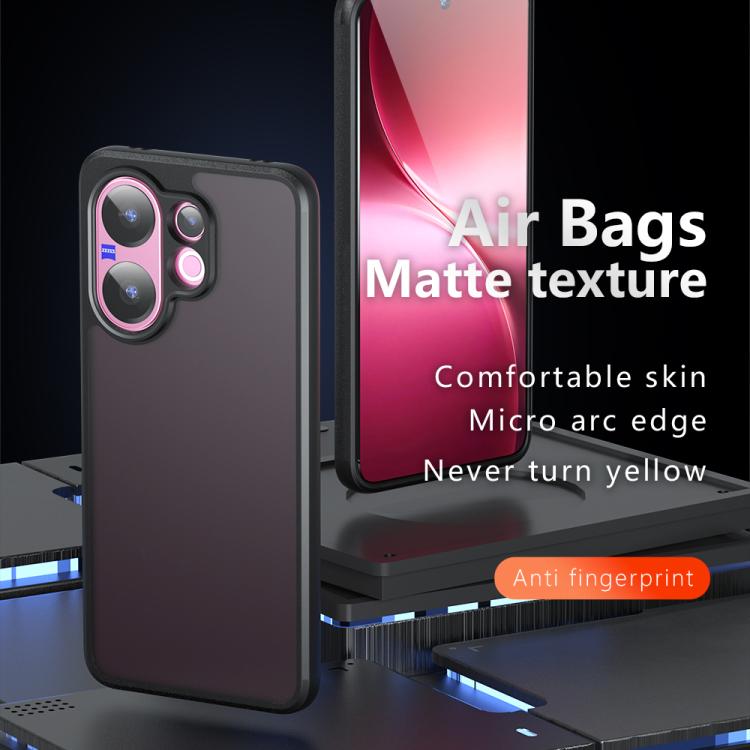 For vivo V60 5G Armor Precise Hole PC Hybrid TPU Phone Case - Transparent