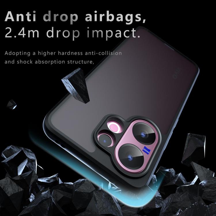 For vivo V60 5G Armor Precise Hole PC Hybrid TPU Phone Case - Transparent