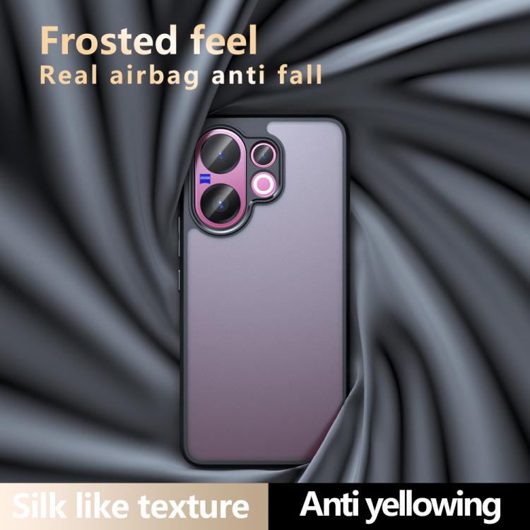 For vivo V60 5G Armor Precise Hole PC Hybrid TPU Phone Case - Transparent