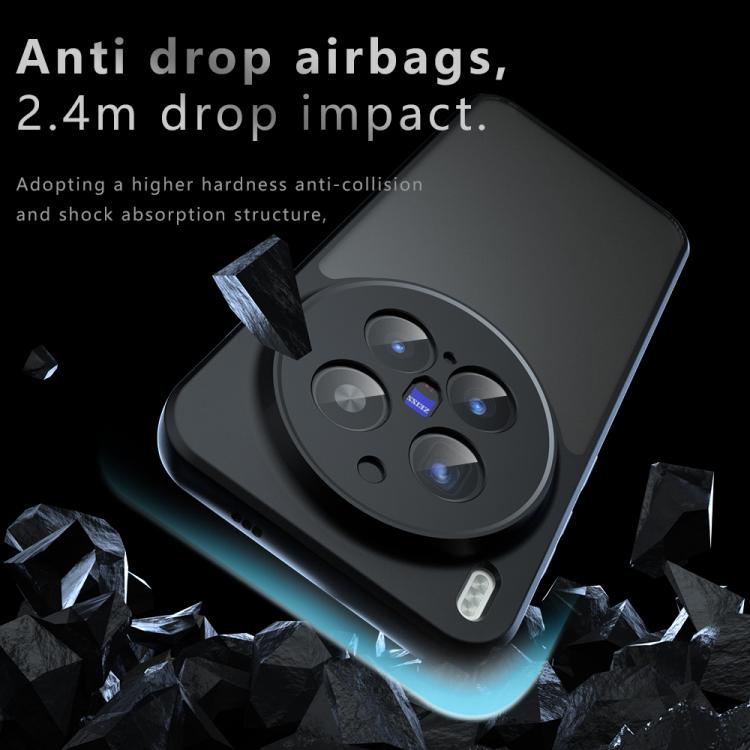 For vivo X300 Pro Armor Precise Hole PC Hybrid TPU Phone Case - Transparent