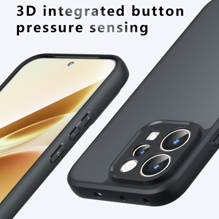 For vivo V70 / S50 5G Armor Precise Hole PC Hybrid TPU Phone Case - Transparent