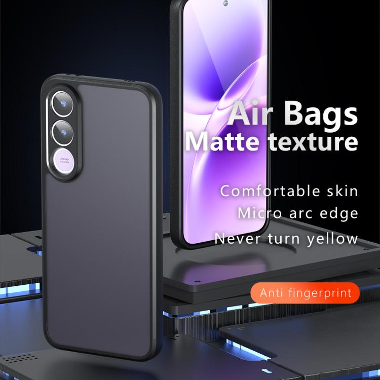 For vivo V70 FE 5G Armor Precise Hole PC Hybrid TPU Phone Case - Transparent