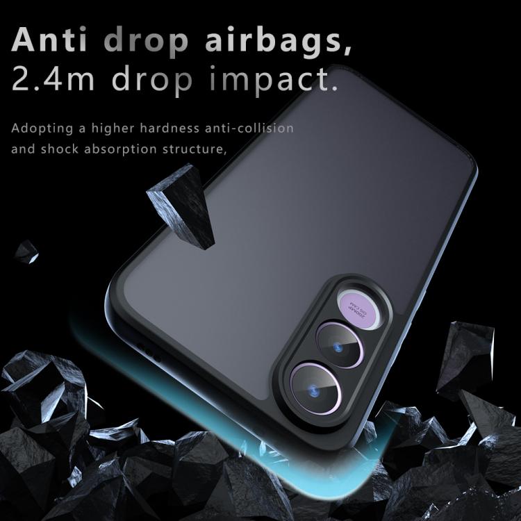 For vivo V70 FE 5G Armor Precise Hole PC Hybrid TPU Phone Case - Transparent