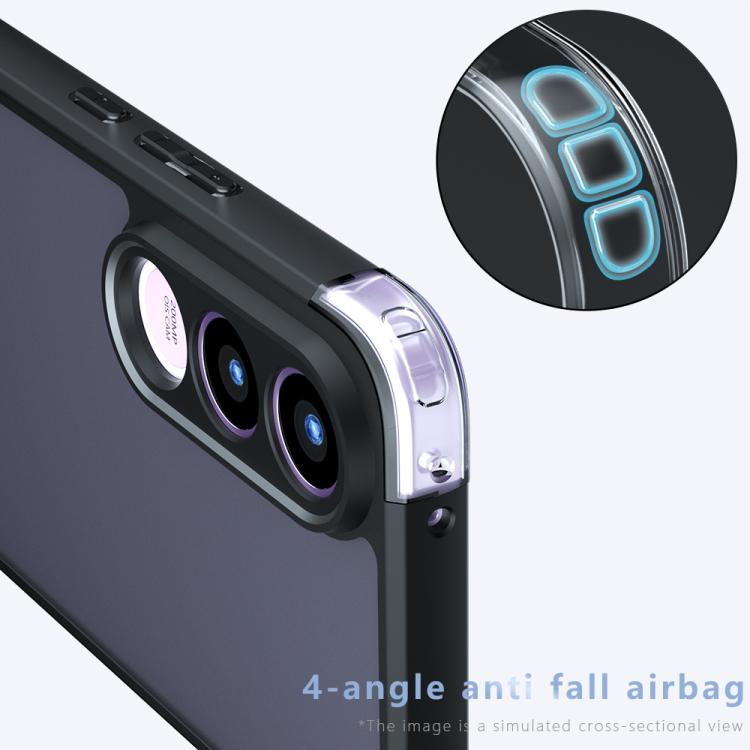 For vivo V70 FE 5G Armor Precise Hole PC Hybrid TPU Phone Case - Transparent