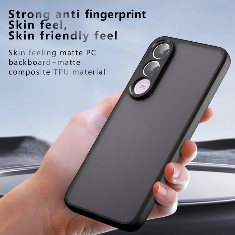 For vivo V70 FE 5G Armor Precise Hole PC Hybrid TPU Phone Case - Transparent