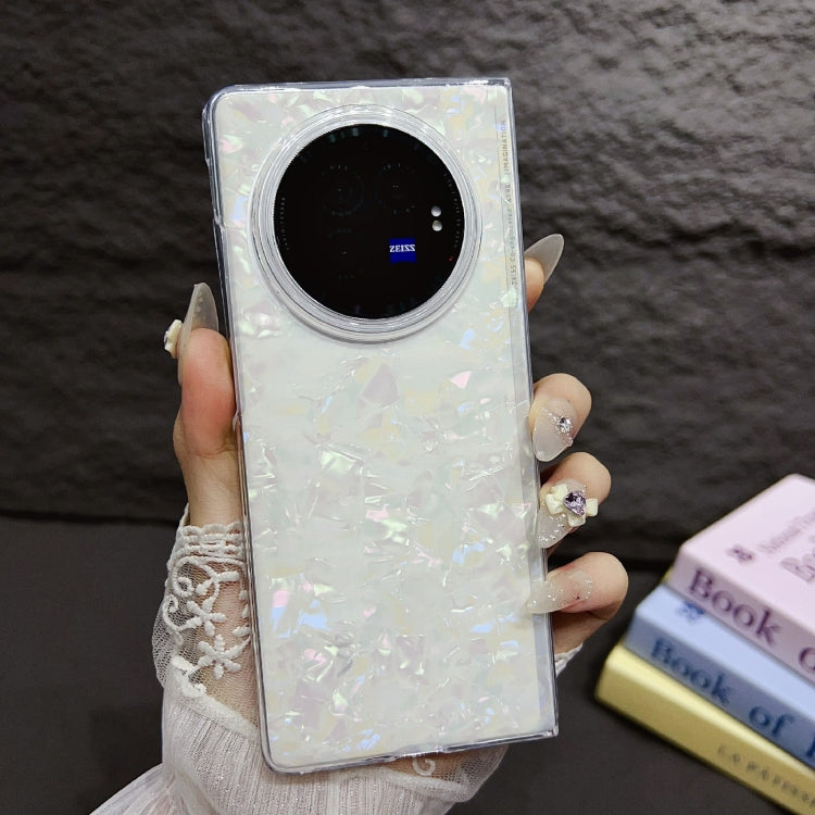 For vivo X Fold3 Pro Pearlescent Shell Texture Phone Case