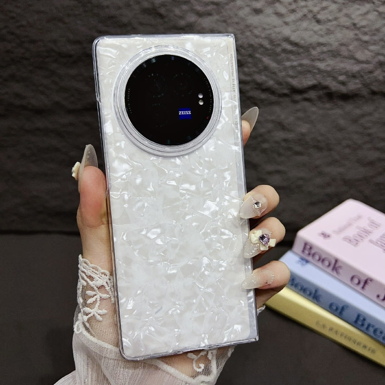 For vivo X Fold3 Pearlescent Shell Texture Phone Case