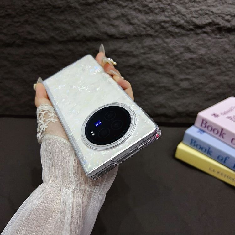 For vivo X Fold3 Pearlescent Shell Texture Phone Case