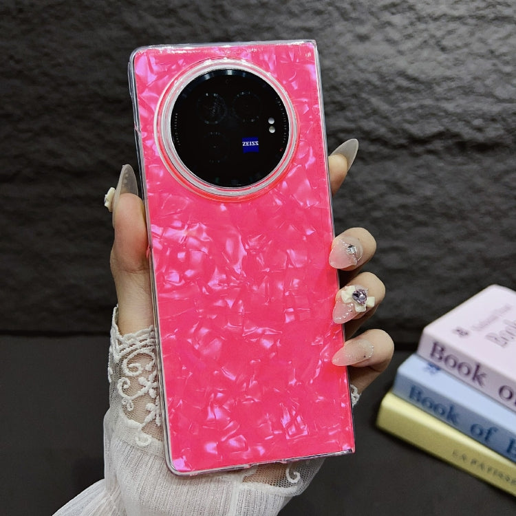 For vivo X Fold3 Pearlescent Shell Texture Phone Case