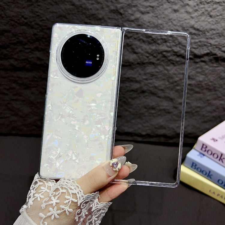 For vivo X Fold3 Pearlescent Shell Texture Phone Case