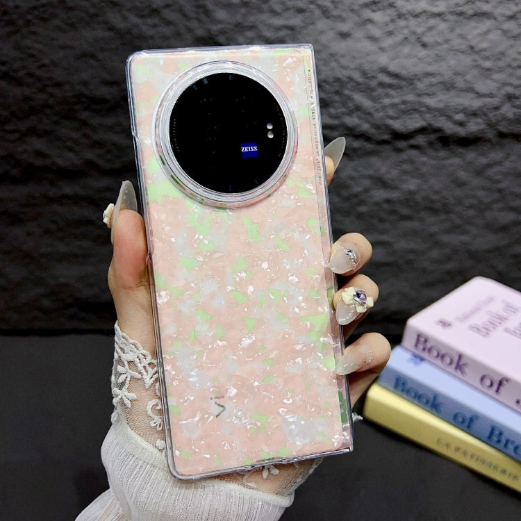 For vivo X Fold3 Pearlescent Shell Texture Phone Case