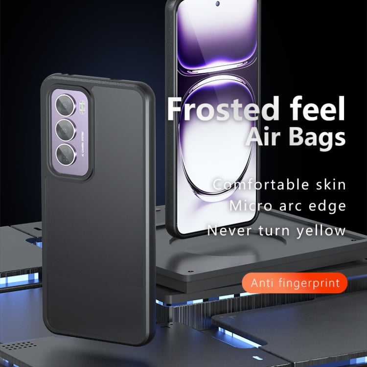 For OPPO Reno12 Pro Global Armor Big Pore PC Hybrid TPU Phone Case - Frosted Black