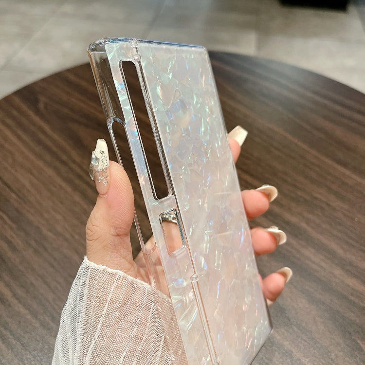 For Huawei Mate Xs 2 Pearlescent Shell Texture Phone Case