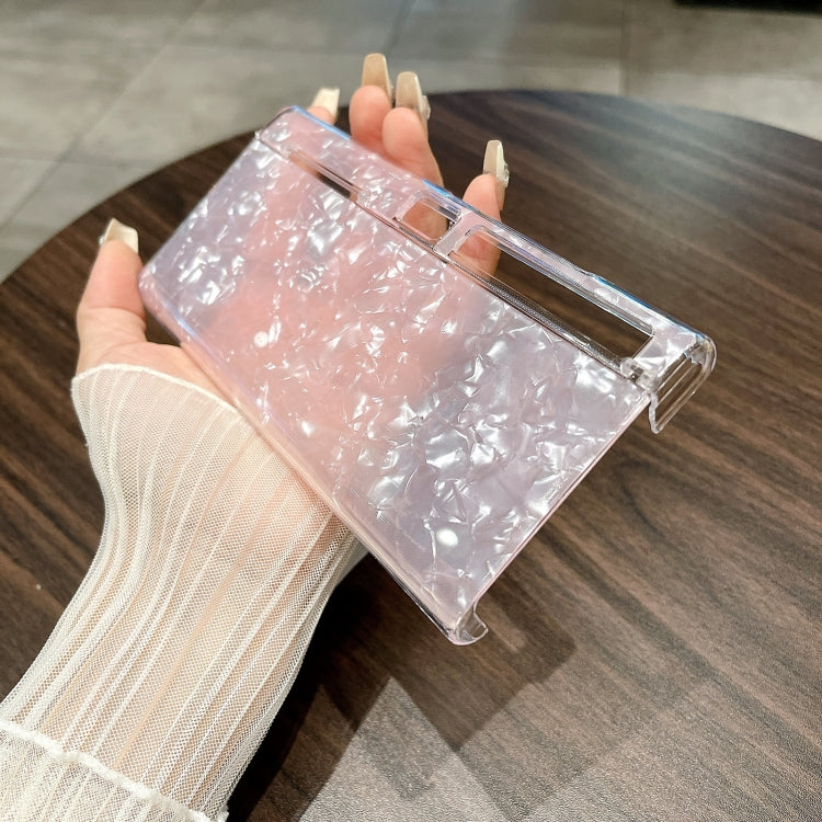 For Huawei Mate Xs 2 Pearlescent Shell Texture Phone Case