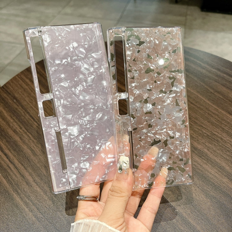 For Huawei Mate Xs 2 Pearlescent Shell Texture Phone Case