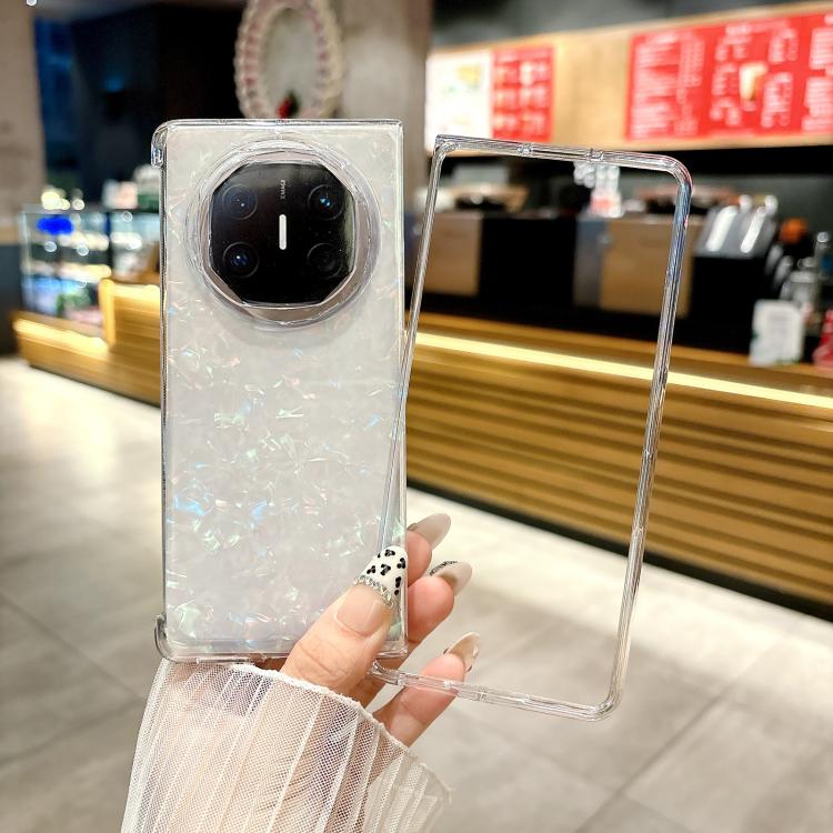 For Huawei Mate X6 Pearlescent Shell Texture Phone Case