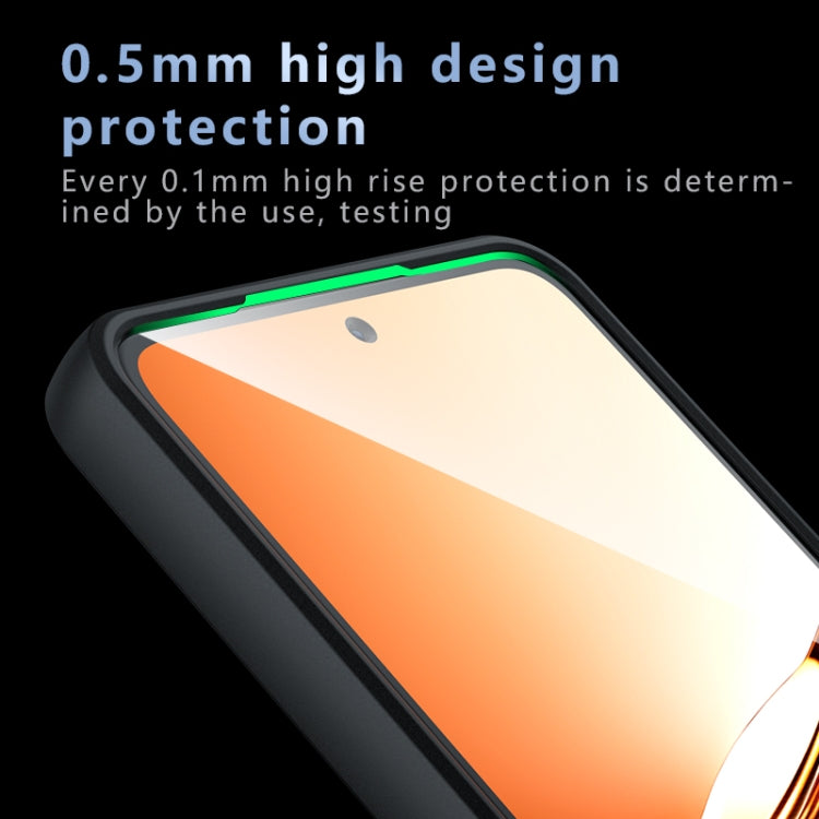 For OPPO Reno12 F / Reno12 FS / F27 Armor Precise Hole PC Hybrid TPU Phone Case - Frosted Black