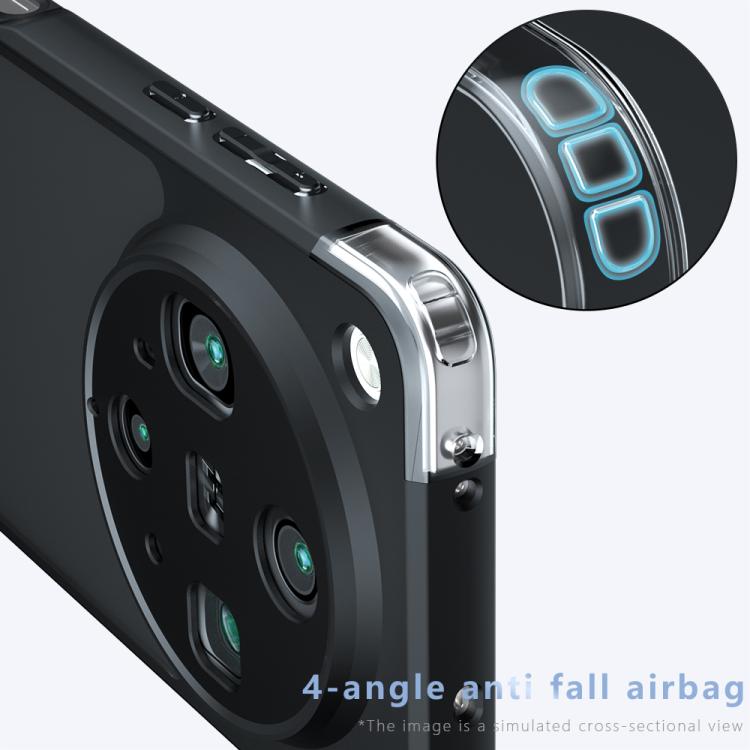 For OPPO Find X8 Ultra Armor Precise Hole PC Hybrid TPU Phone Case - Frosted Black