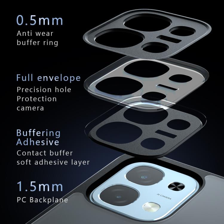 For OPPO F31 5G / A6 Pro Global Armor Precise Hole PC Hybrid TPU Phone Case - Frosted Black