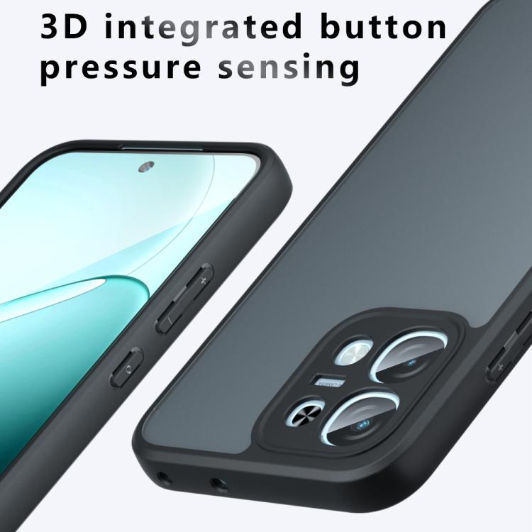 For OPPO F31 5G / A6 Pro Global Armor Precise Hole PC Hybrid TPU Phone Case - Frosted Black