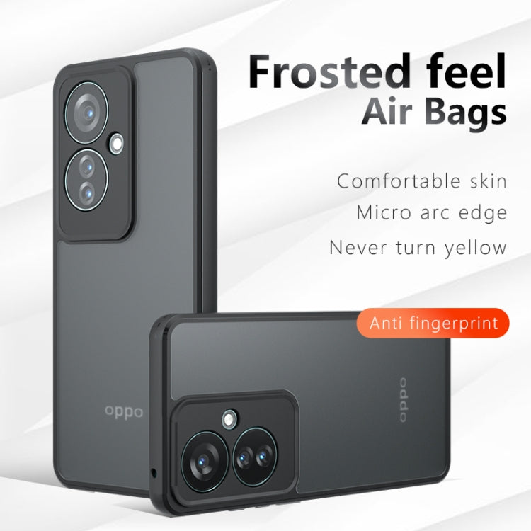 For OPPO Reno11 F Armor Precise Hole PC Hybrid TPU Phone Case - Transparent