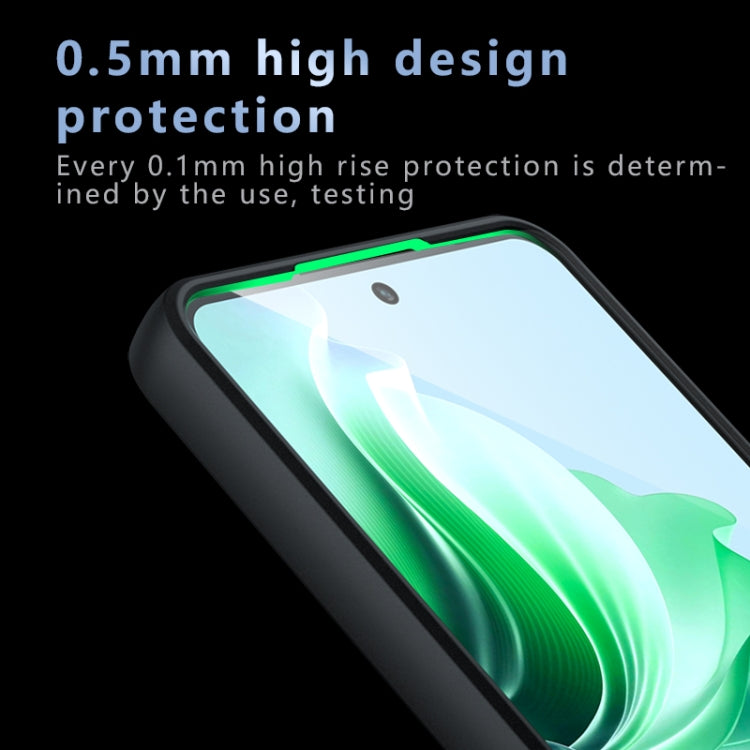 For OPPO Reno11 F Armor Precise Hole PC Hybrid TPU Phone Case - Transparent