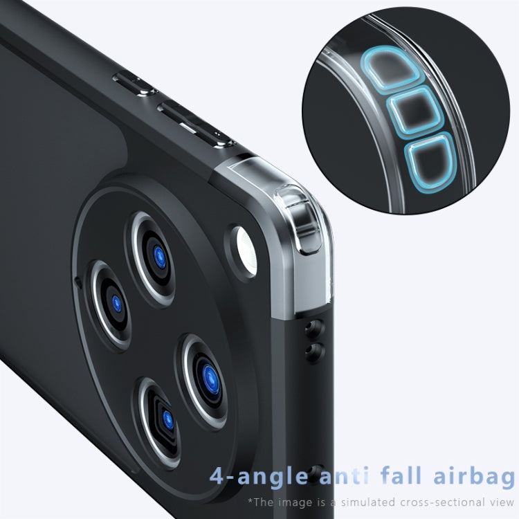 For OPPO Find X8 Pro Armor Precise Hole PC Hybrid TPU Phone Case - Transparent