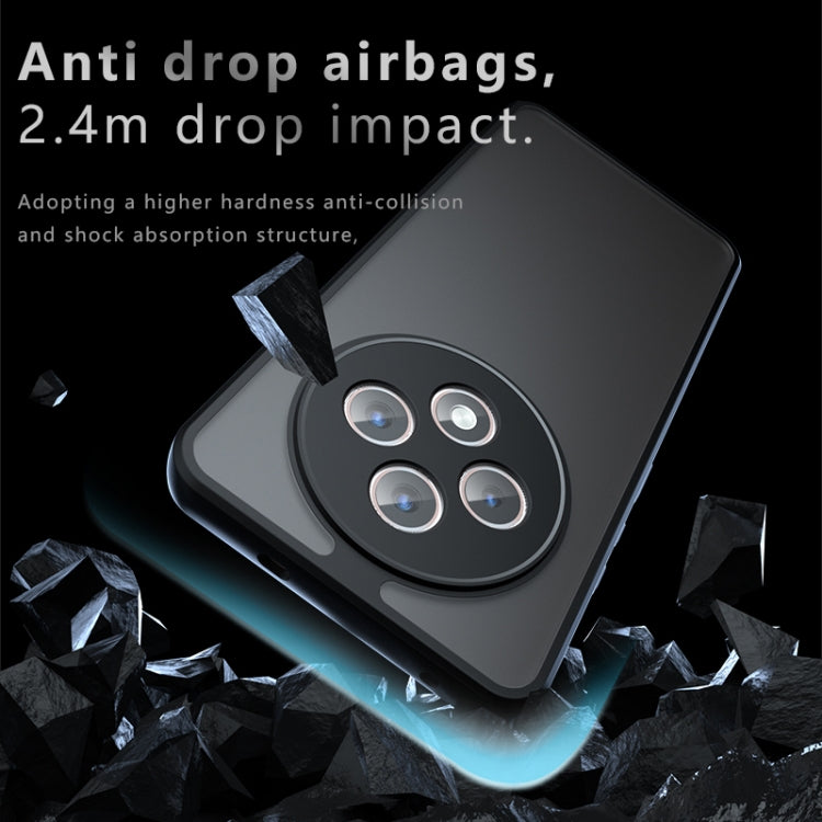 For OPPO Reno12 F / Reno12 FS / F27 Armor Precise Hole PC Hybrid TPU Phone Case - Transparent