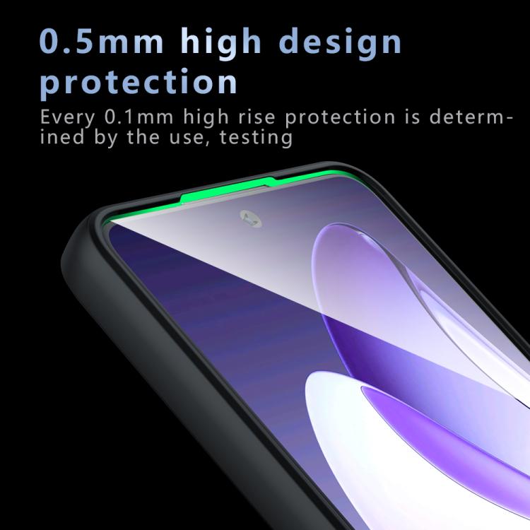 For OPPO Reno13 F 5G Armor Precise Hole PC Hybrid TPU Phone Case - Transparent