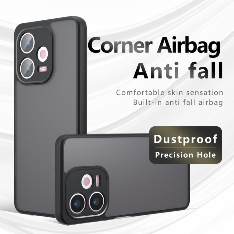 For OPPO A5 Energy Armor Precise Hole PC Hybrid TPU Phone Case - Transparent