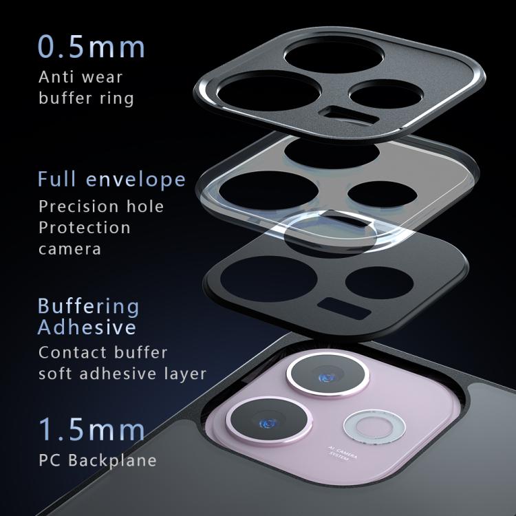 For OPPO A5 Energy Armor Precise Hole PC Hybrid TPU Phone Case - Transparent