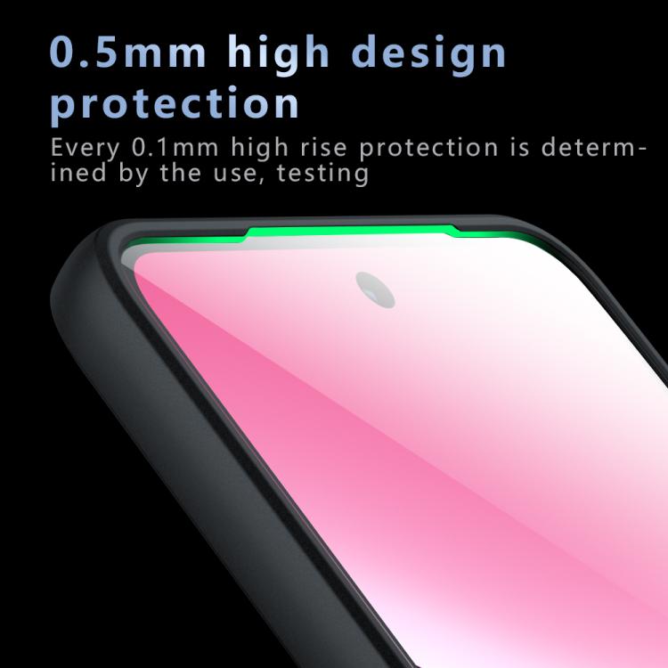 For OPPO A5 Energy Armor Precise Hole PC Hybrid TPU Phone Case - Transparent